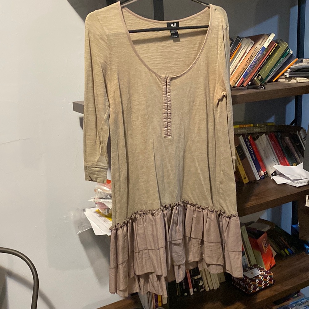 Dusty Pink H&M Cotton Dress. Gently used. Size S